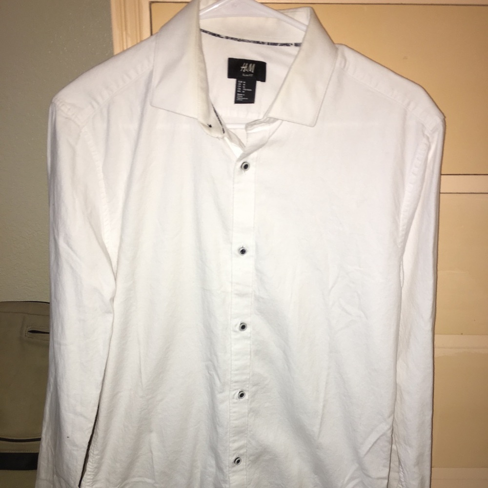 White button down